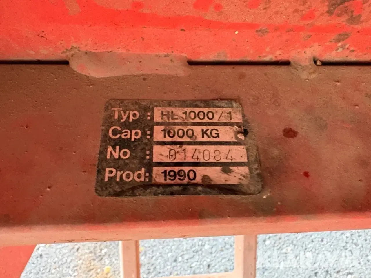 Billede 5 - Palleløfter HL1000/1