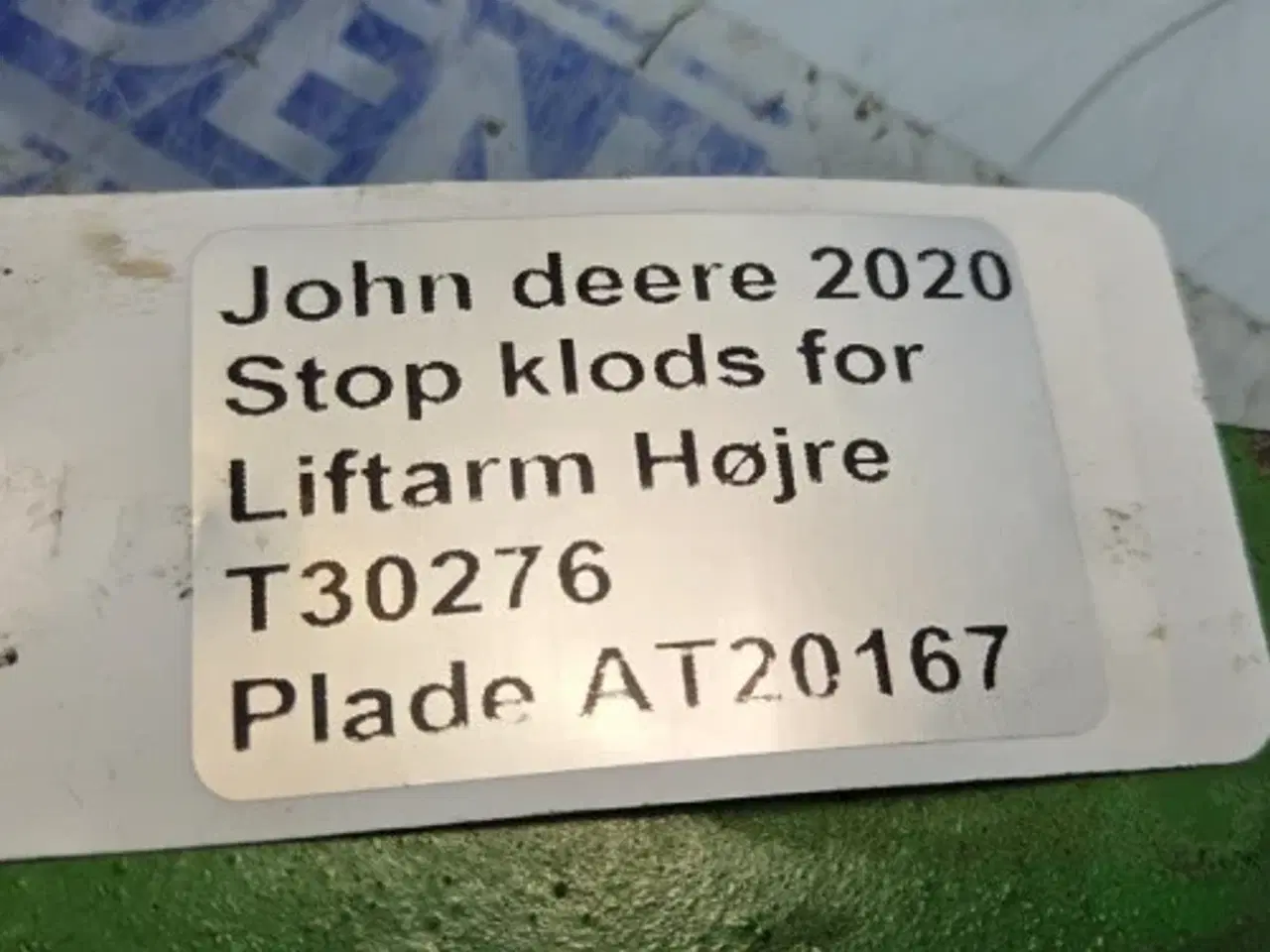 Billede 16 - John Deere 2020 Stopklods T30276
