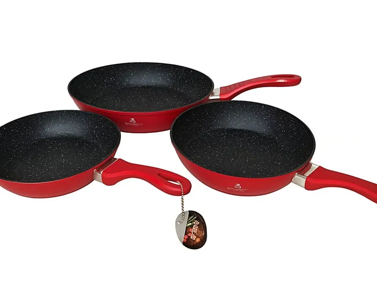 Billede 1 - Pandesæt med 3 stk. pander i str. 20, 24 og 28 cm.