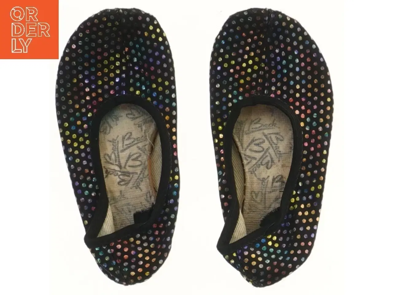 Billede 1 - Balletsko med farvede prikker (str. 19,5 cm)