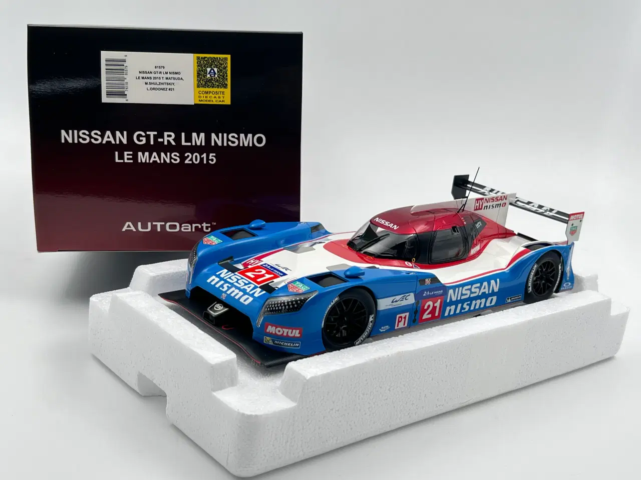 Billede 9 - 2015 Nissan GT-R LM Nismo #21 AUTOart - 1:18  