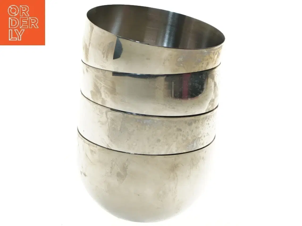 Billede 1 - Sæt af rustfri stål skåle fra Menu (str. Ø 12,5 cm)