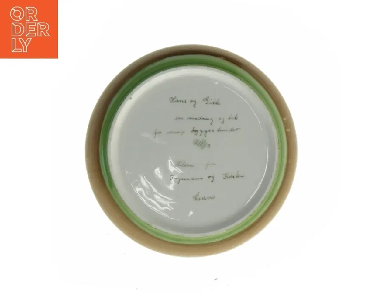 Billede 3 - Keramisk skål med motiv (str. Ø 17 cm)
