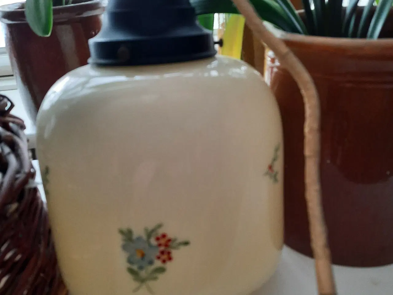 Billede 1 - Gammel glas lampe