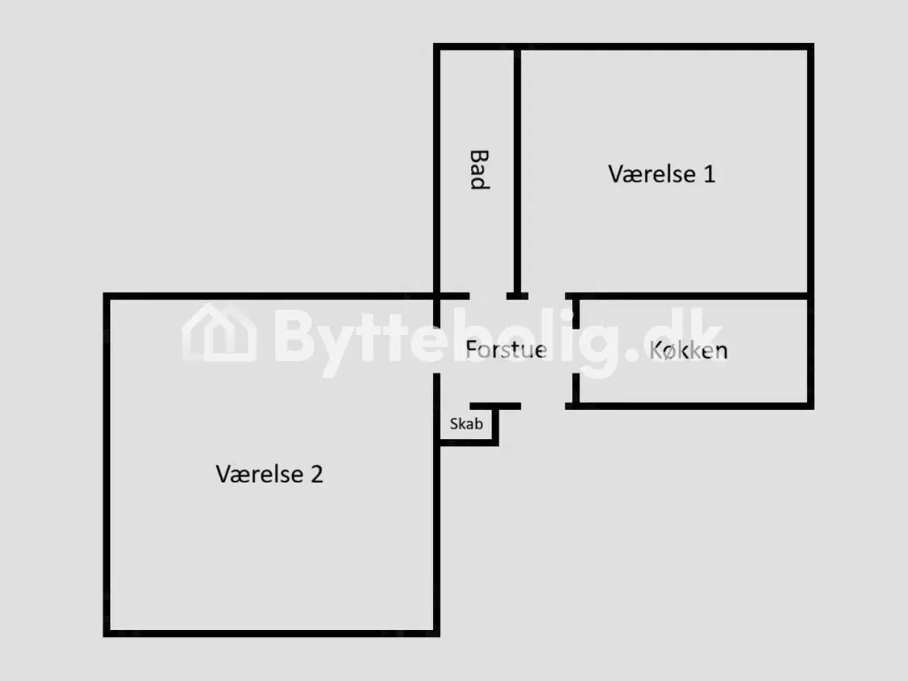 Billede 1 - Delevenlig 2-værelses lejlighed i Aarhus V byttes til CPH