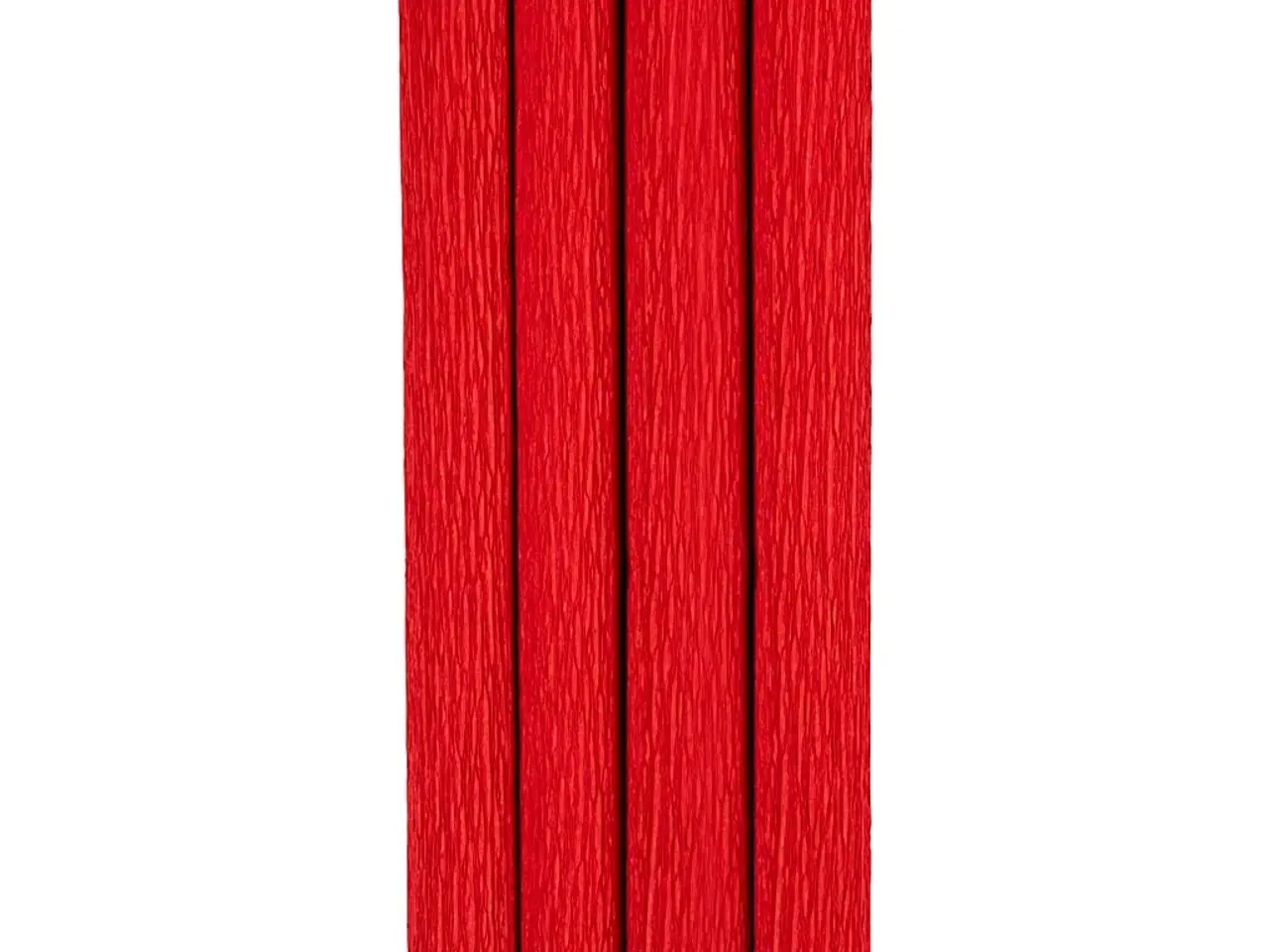 Billede 1 - Crepepapir, ark 25x60 cm, Stræk/crepe: 180%, 105 g, rød, 4ark/ 1 pk.