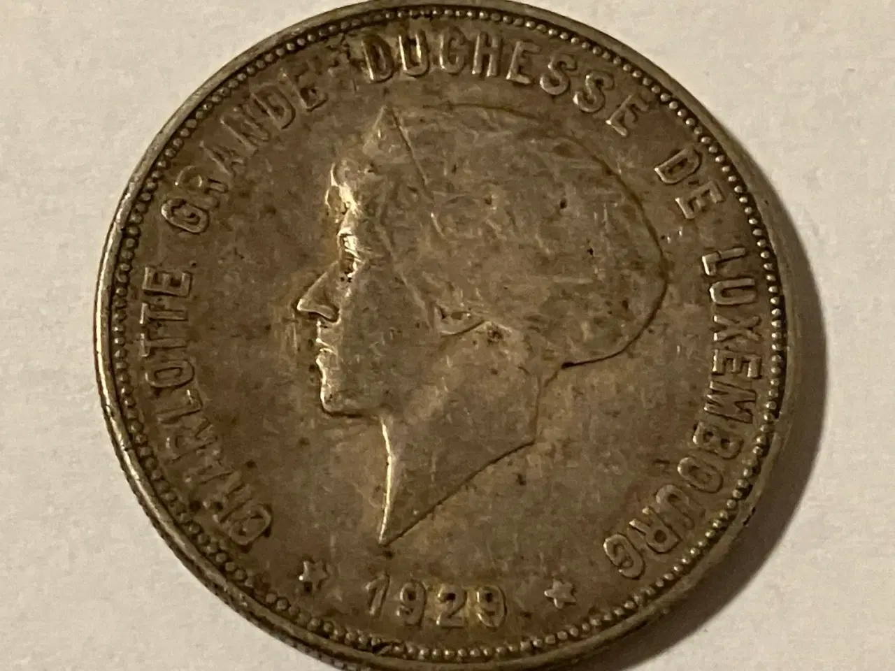 Billede 2 - 10 Francs Luxembourg 1929
