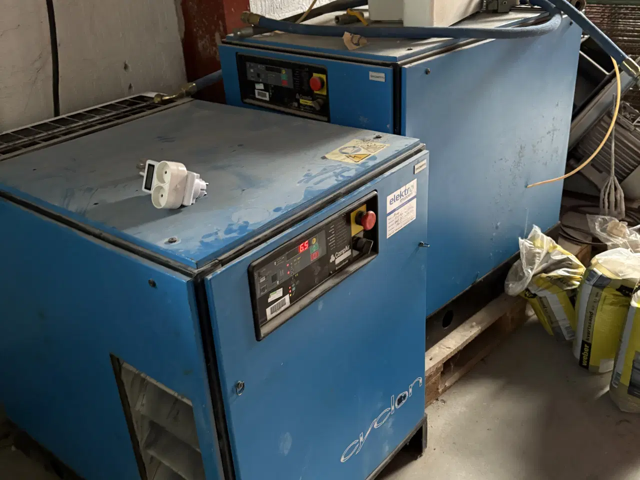 Billede 1 - 2 stk skruekompressor 2 stk køletørrer m.m