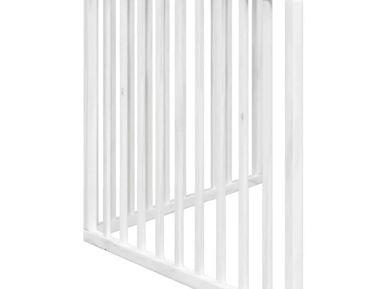 Billede 5 - Hundelåge 2 paneler 160 cm foldbar poppeltræ hvid