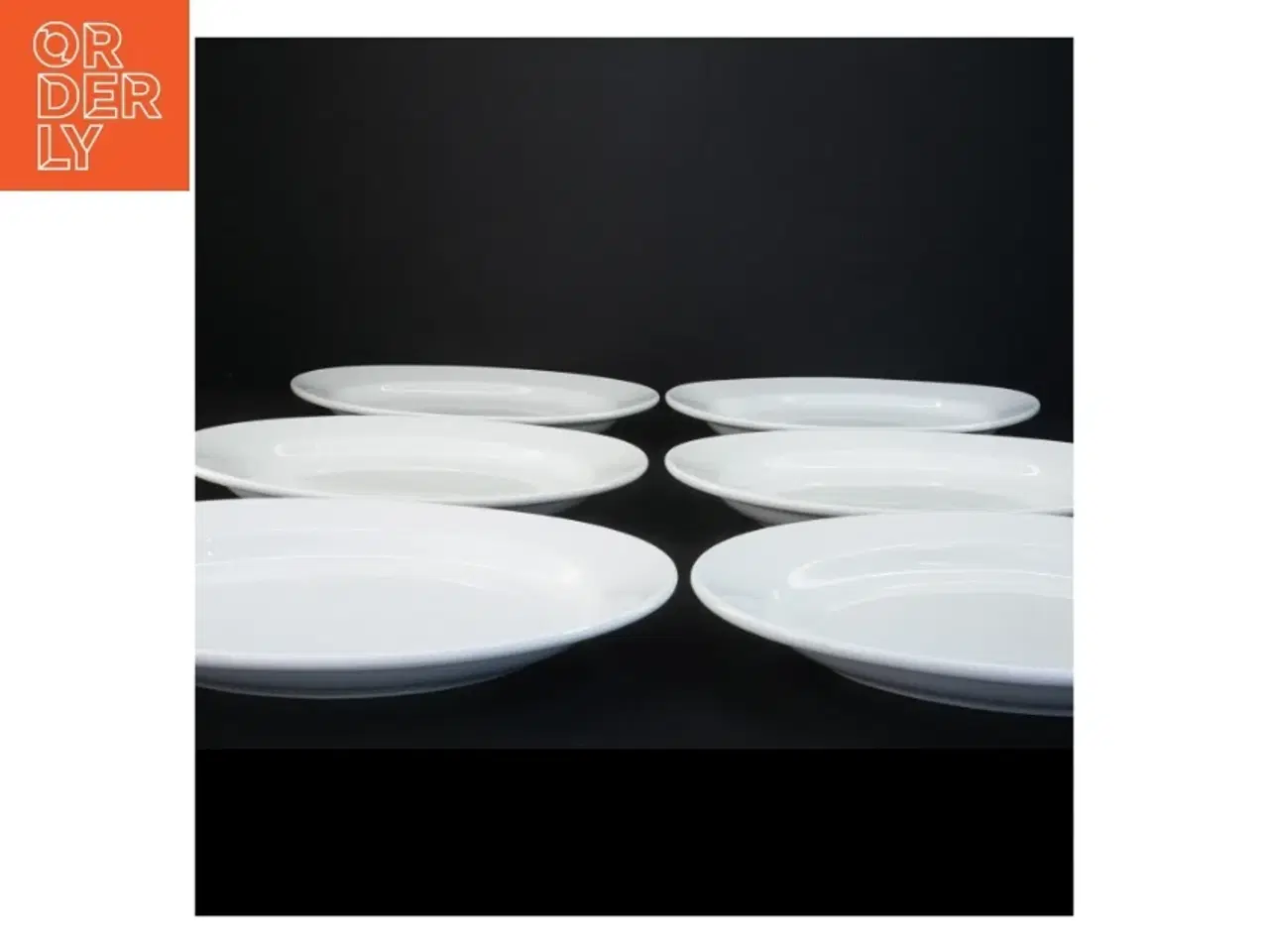Billede 3 - Hvide Porcelænsplatter fra Ilva Home Collection (str. 29 x 19,5 x 3,5 cm)