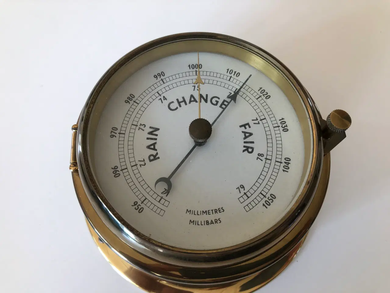 Billede 1 - Skibsbarometer i messing
