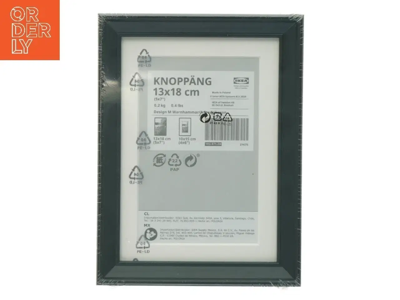 Billede 1 - Sort billedramme fra IKEA (str. 13 x 18 cm)