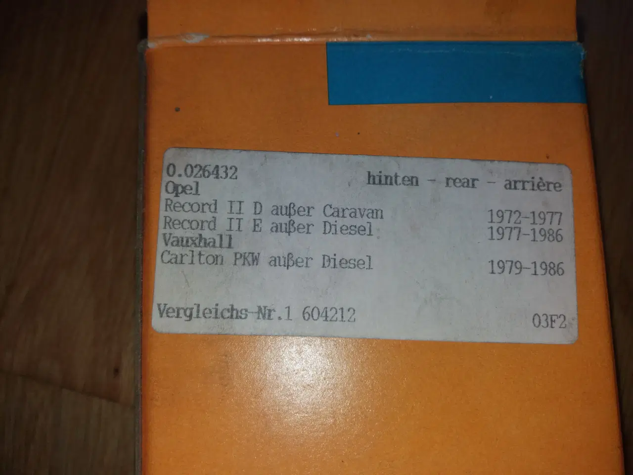 Billede 3 - Baghjulsleje Opel Rekord 1972-1986