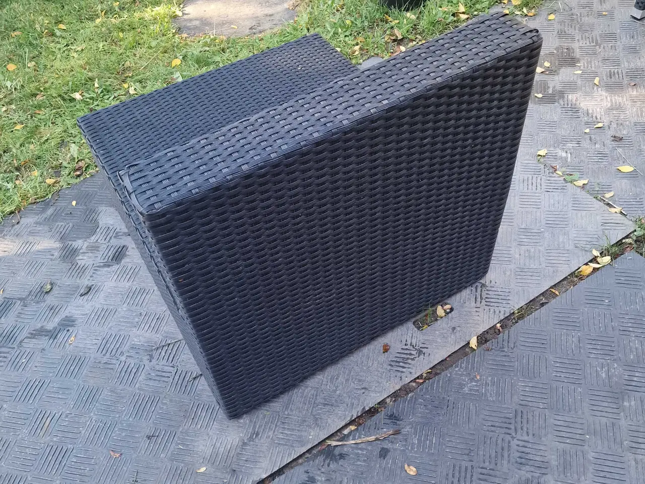 Billede 2 - Loungemodul i sort polyrattan