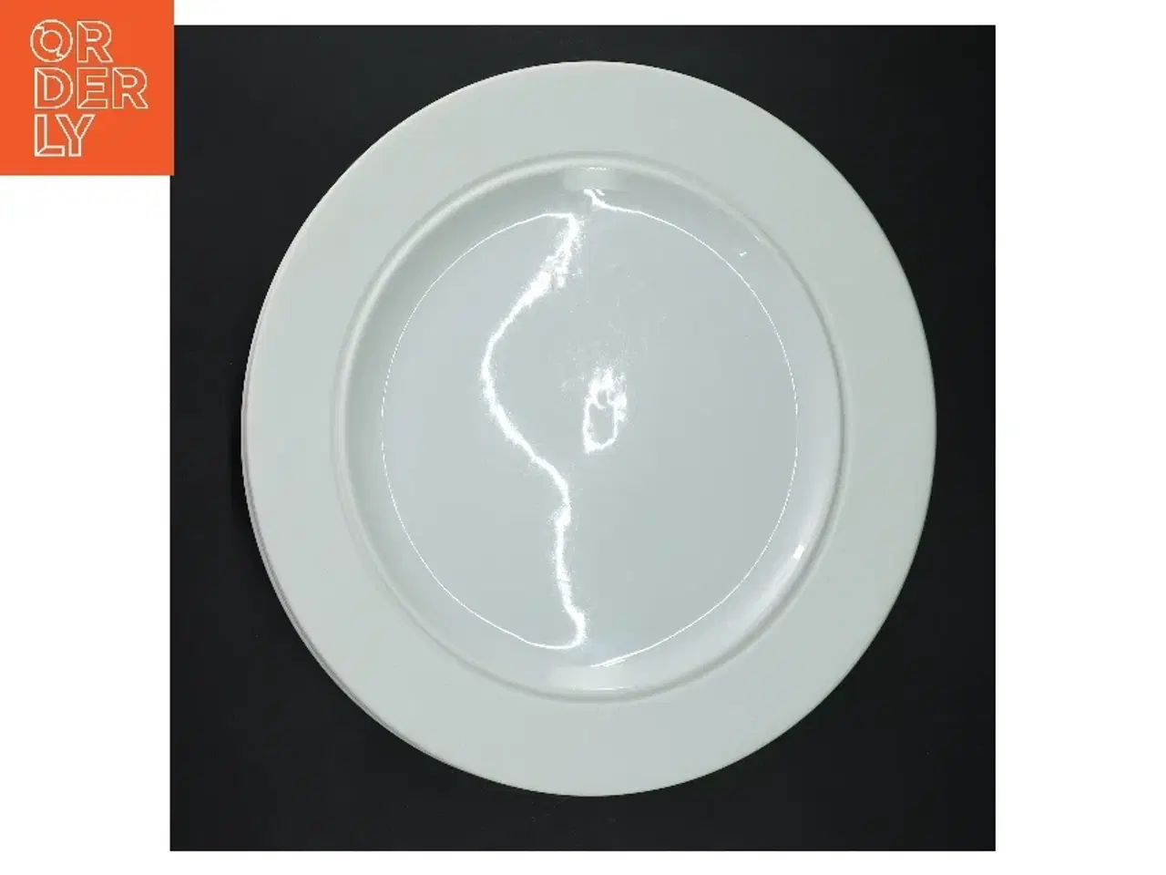 Billede 2 - 4 stk hvide spise/frokost tallerkener fra Eva Trio(str. 5 styk, ø 25,5 cm)