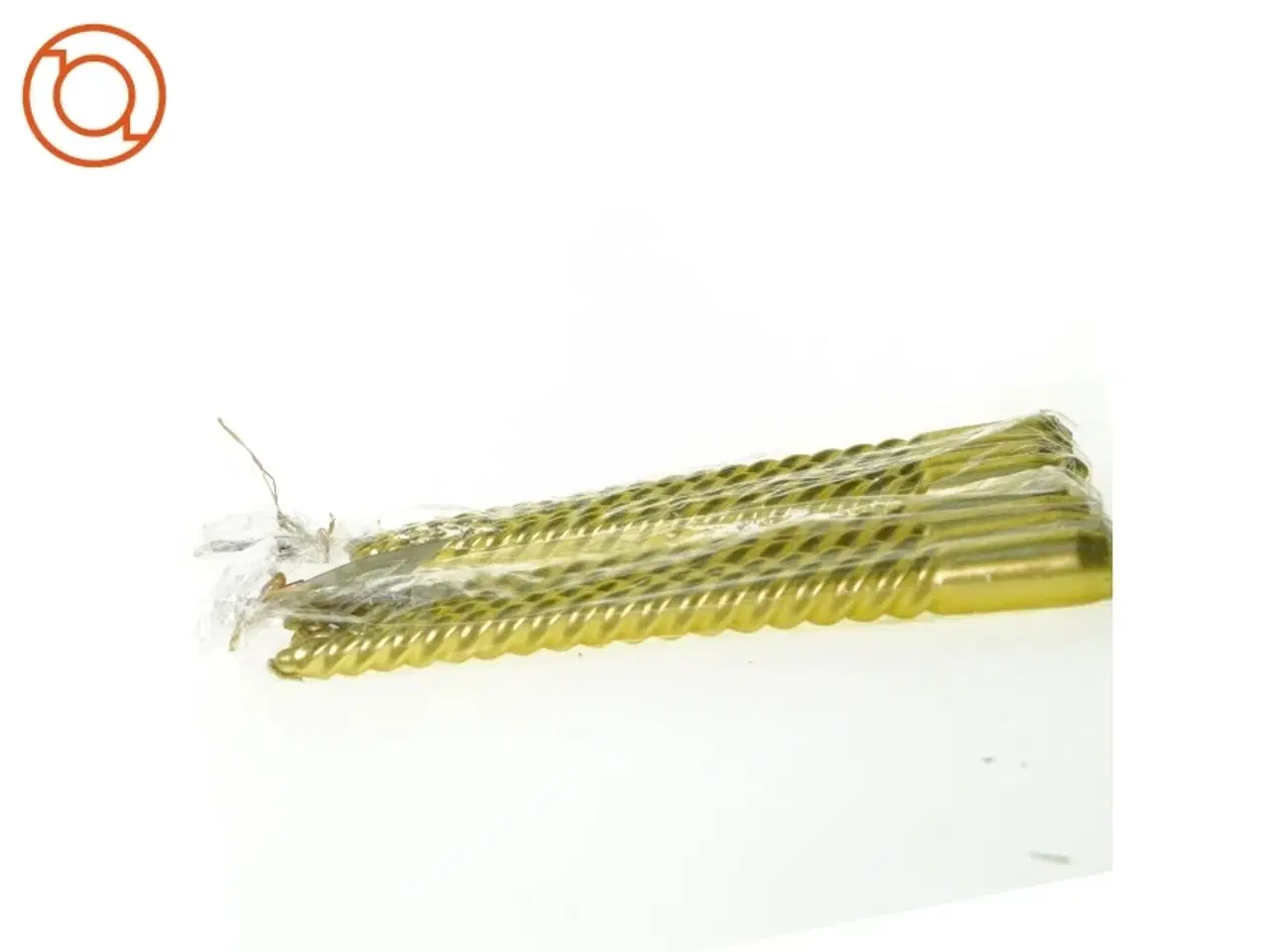 Billede 3 - Guld stearinlys fra Netto (str. 2 x 25 cm)