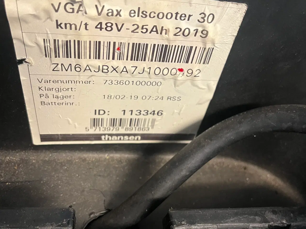 Billede 5 - VGA vax elscooter 30 km/t