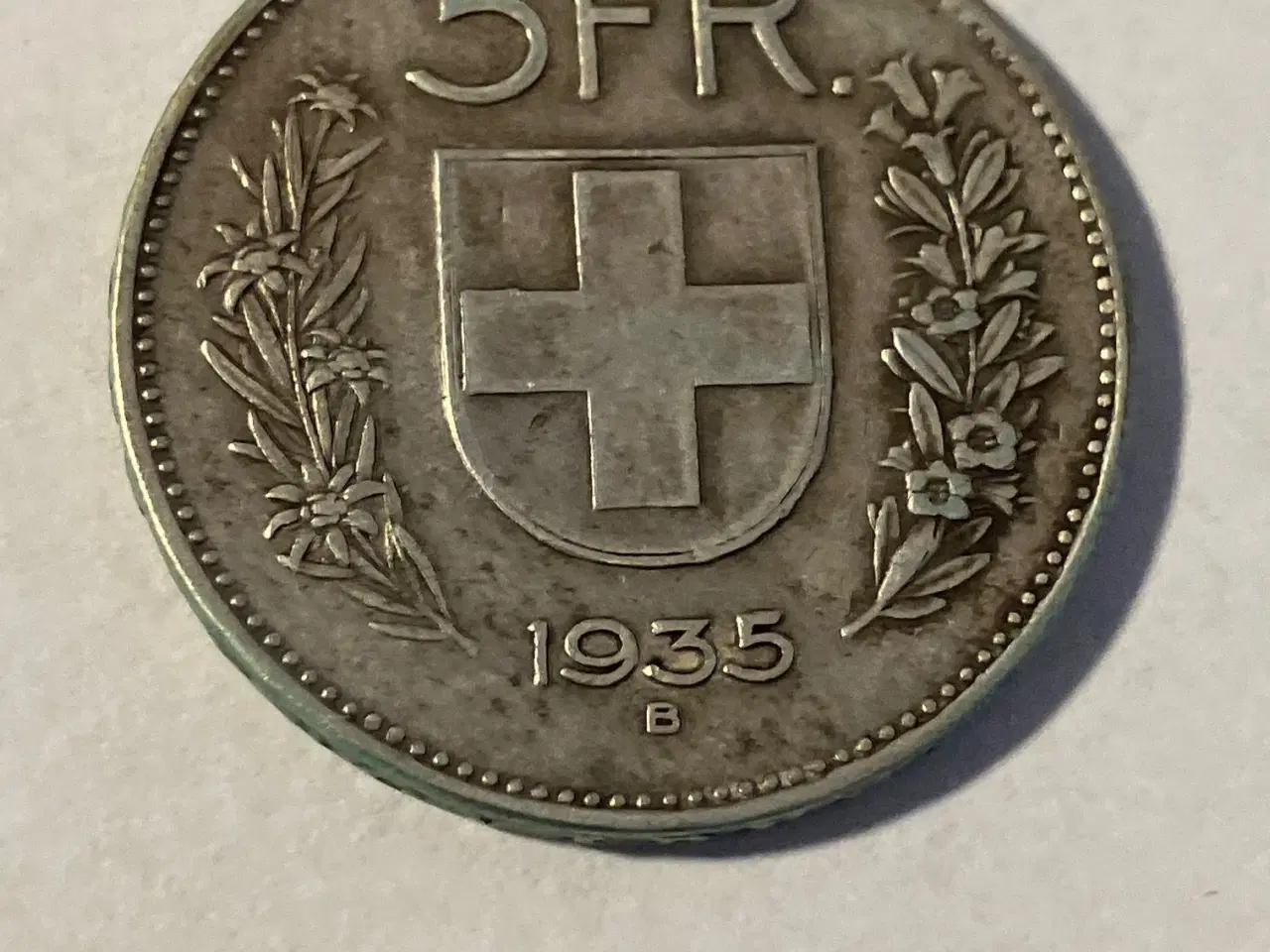 Billede 1 - 5 Francs 1935 B Switzerland