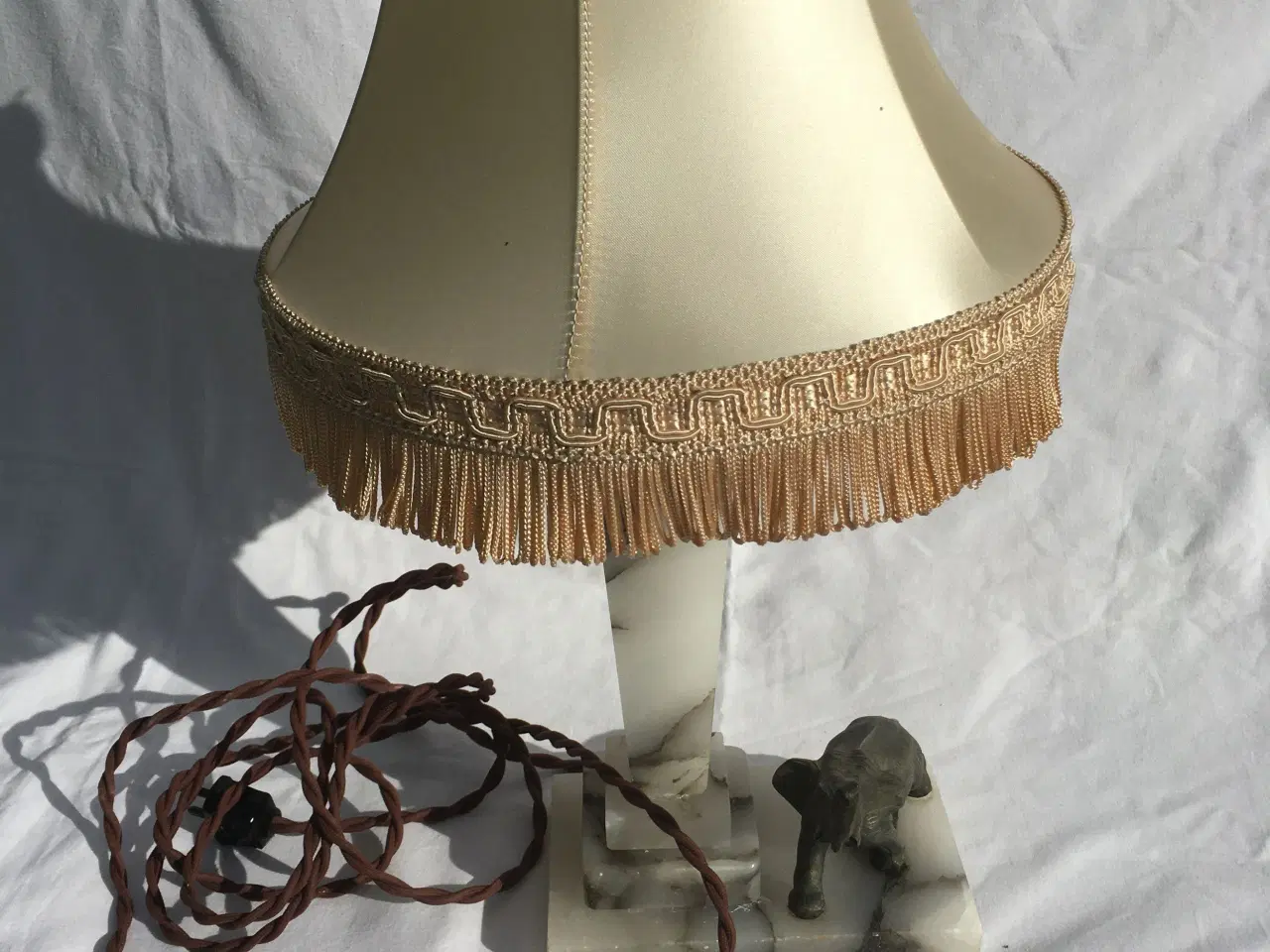 Billede 7 - Retro marmor bordlampe