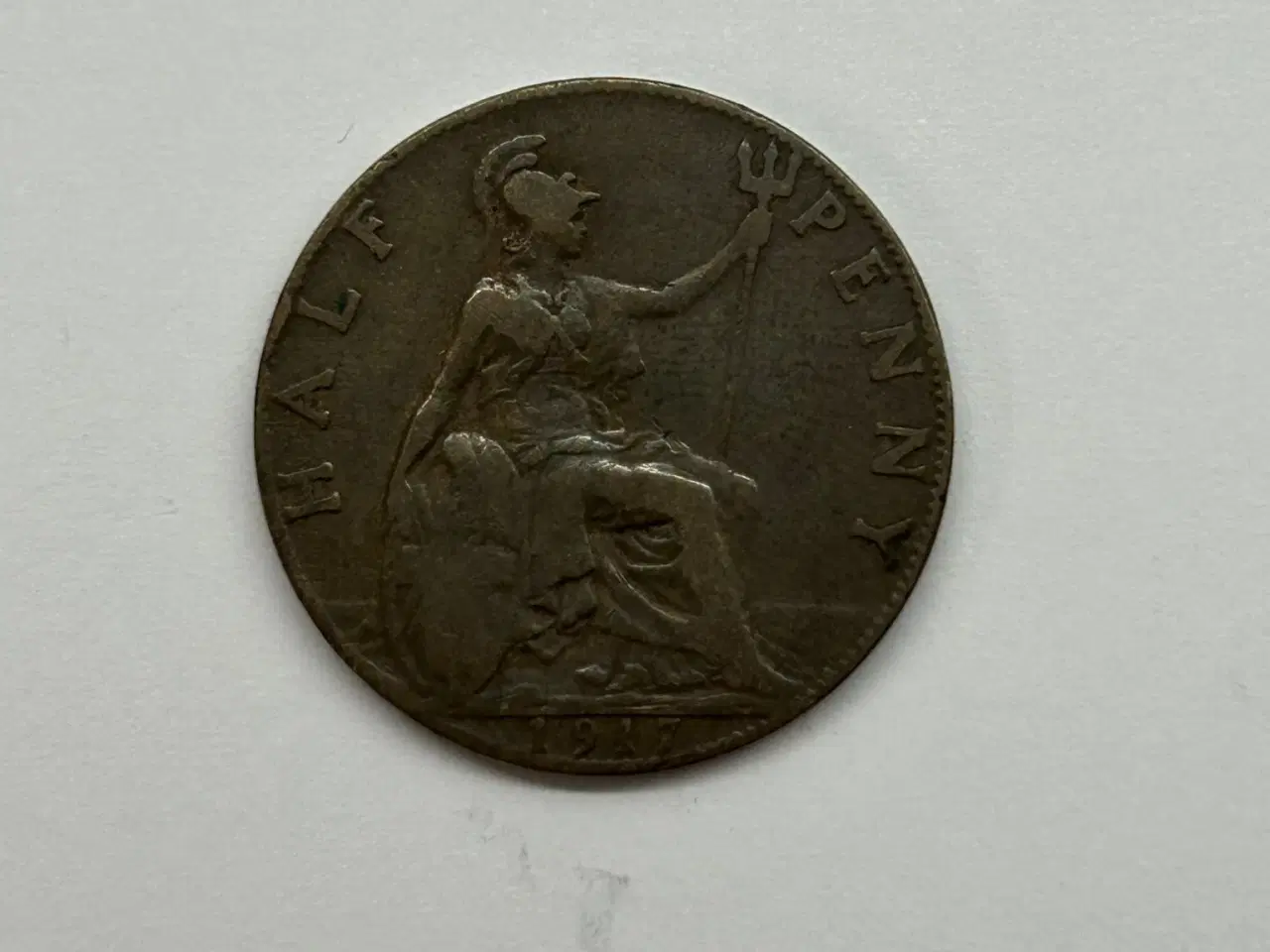 Billede 1 - Half Penny 1917 England