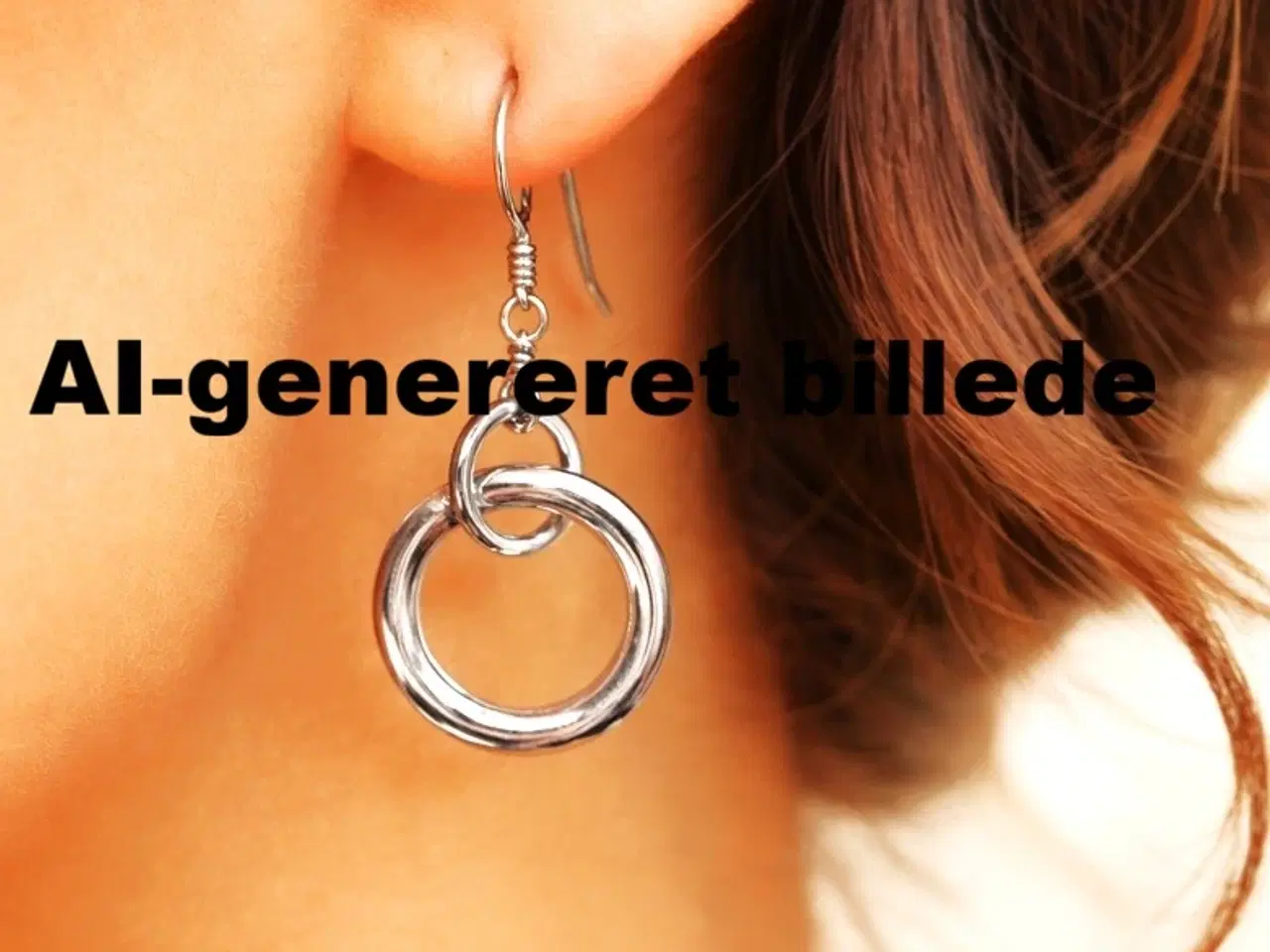 Billede 5 - Smukke håndlavede sølvøreringe