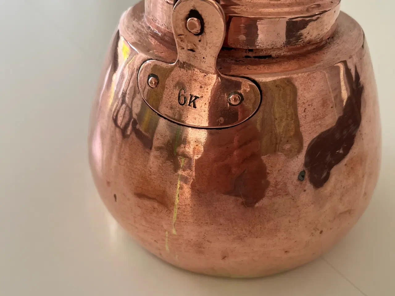 Billede 3 - Antik Kobber vandkedel, Kobber, 125 år gl.