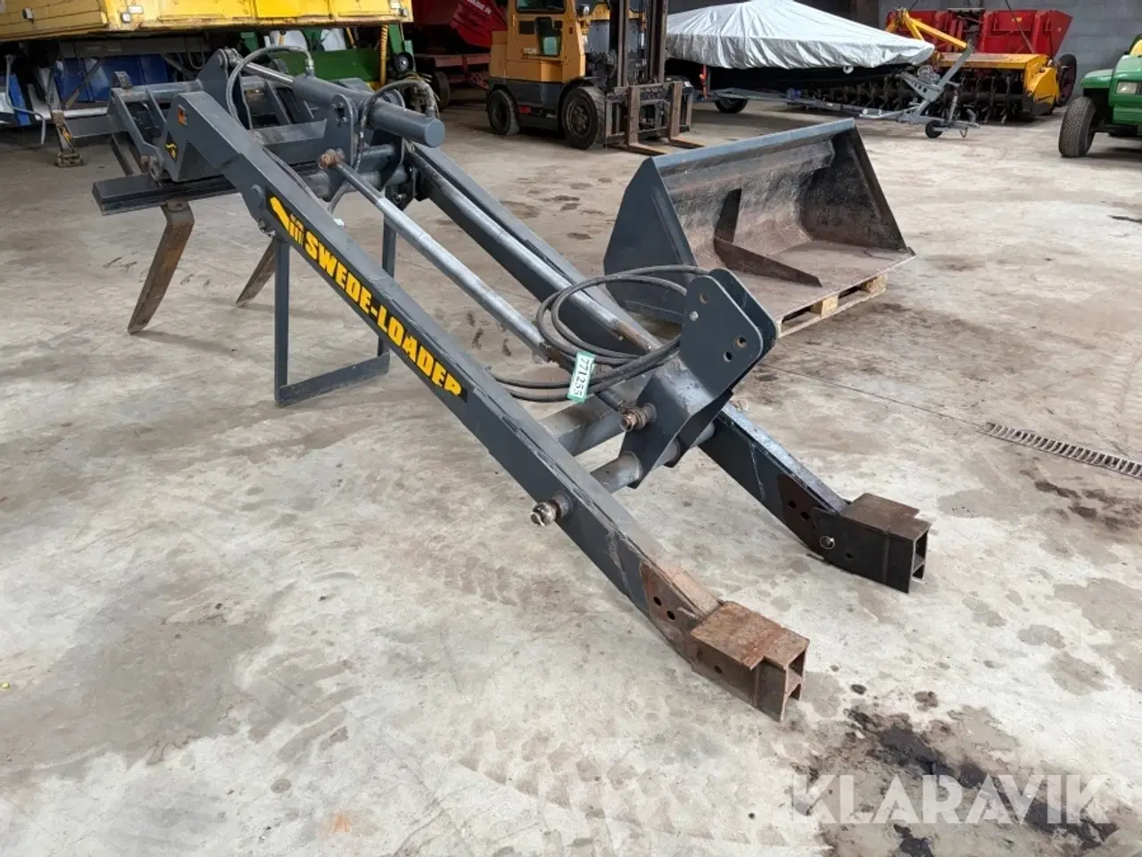 Billede 3 - Frontlæsser med gafler og skovl Swede-Loader