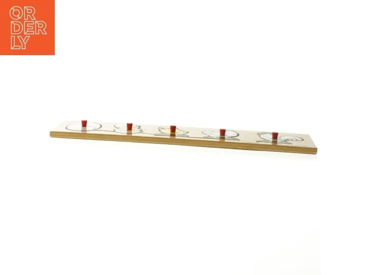 Billede 3 - Træpuslespil med kyllinge-motiv (str. 29,5x8 cm)