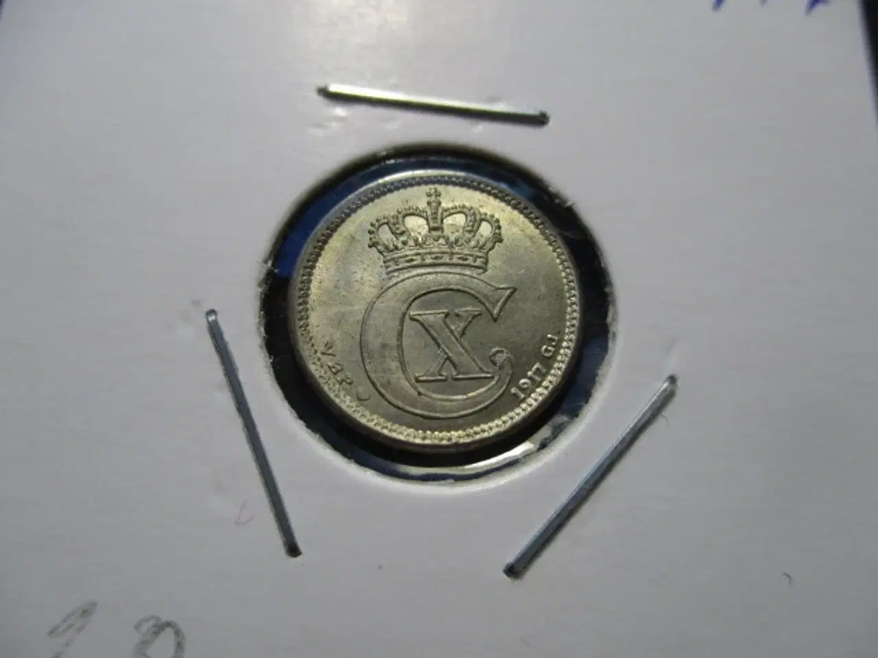 Billede 1 - 10 øre 1917 sølv unc