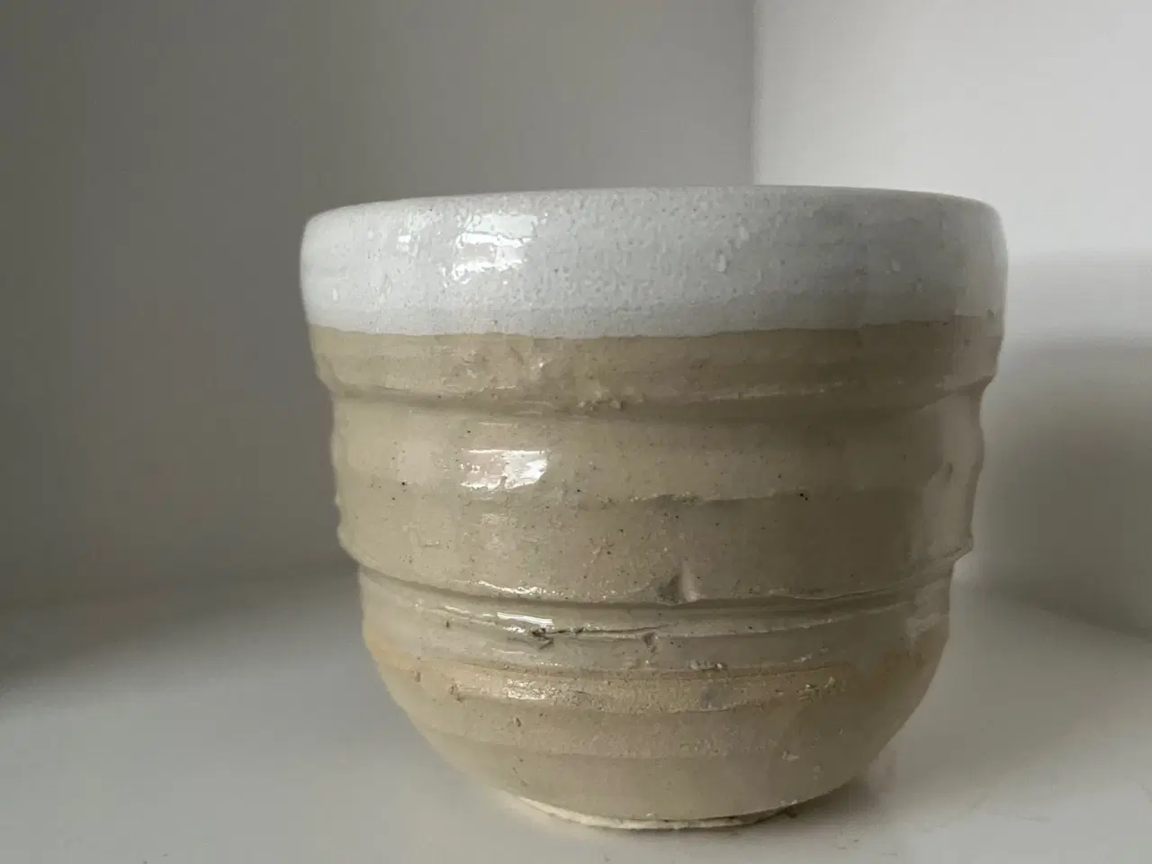 Billede 1 - Smuk unika-kop i stentøj – Signeret "CL"