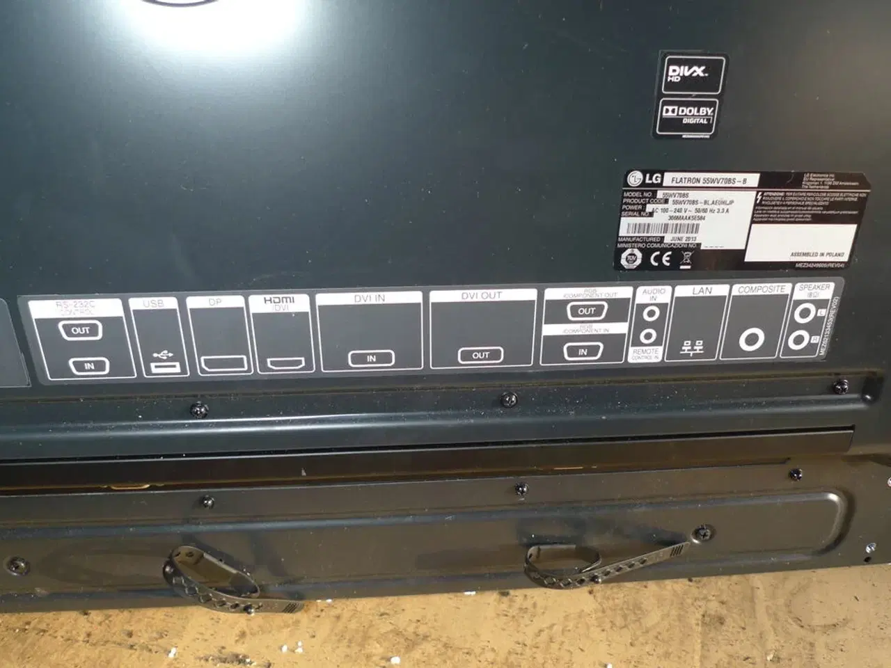 Billede 6 - Prof. Monitor 55" LG, HDMI, DVI m.m.