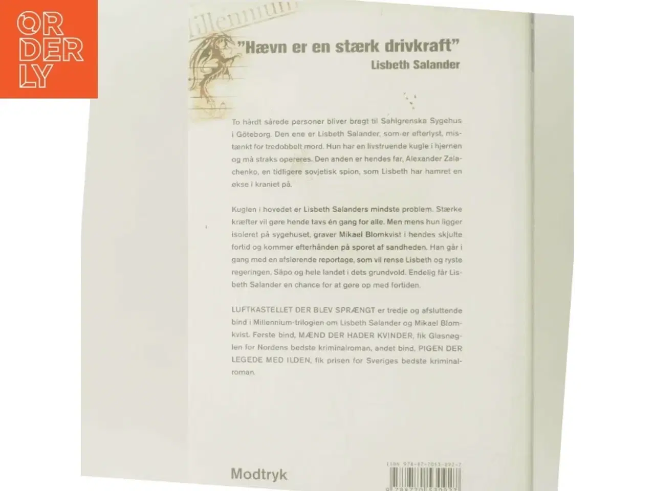 Billede 3 - Luftkastelletderblevsprngt Stir up a Hornets&#39; Nest of Girl. Shi Dige Larsen. the Danish Original. Hardcover](chinese Edition) af Stieg Larsson (Bo