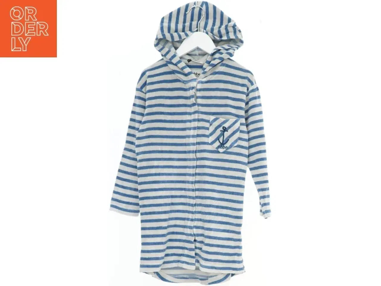 Billede 1 - Stribet badekåbe med hætte fra eBBe (str. 110)