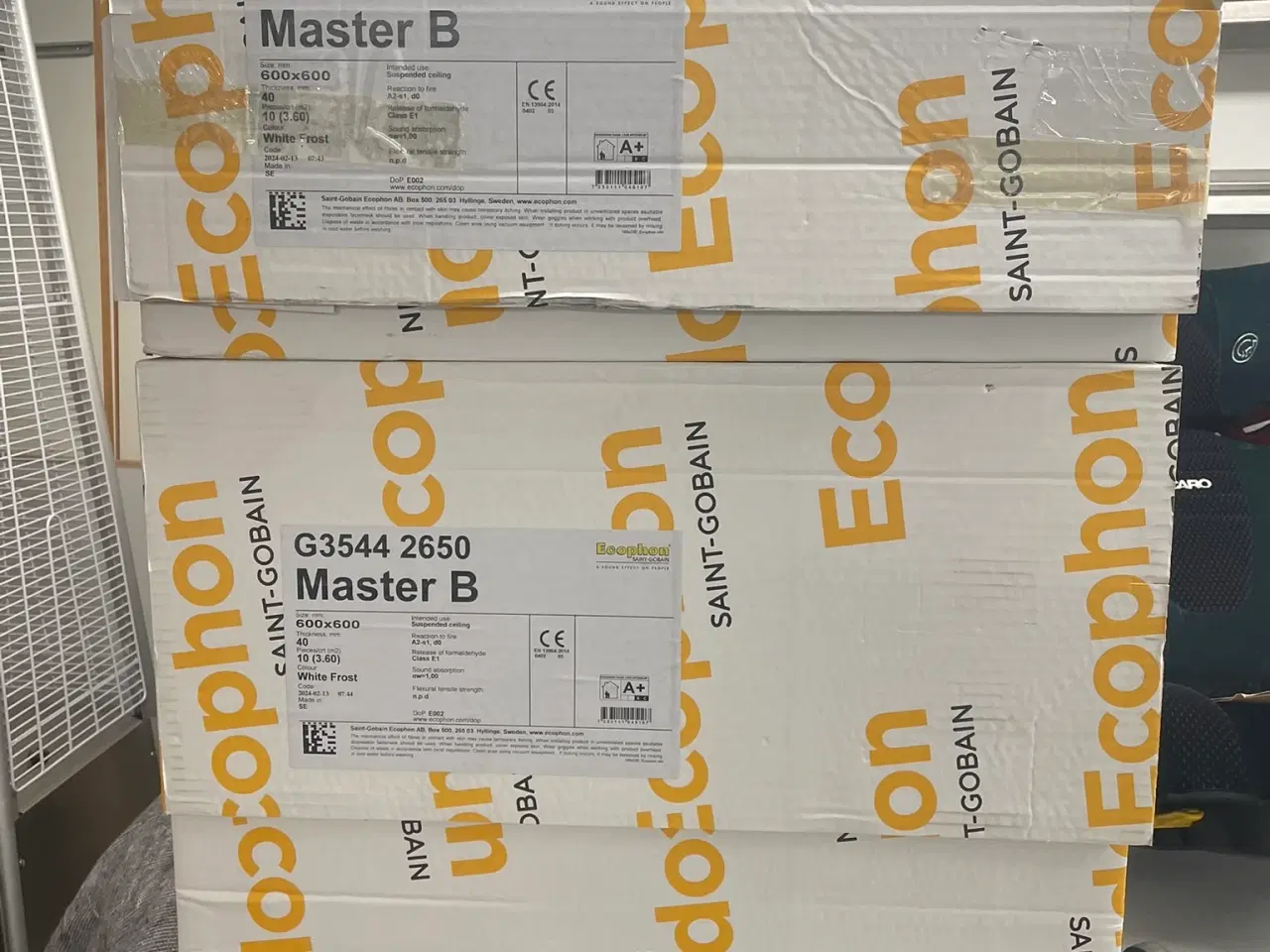 Billede 1 - Ecophon plader 60x60x4 Har 18 stk