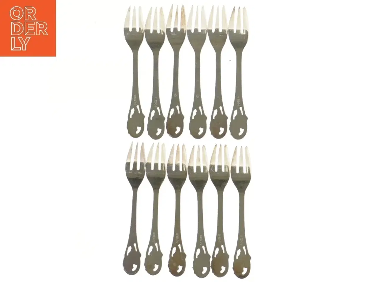 Billede 2 - Sæt af 12 dessertgafler (str. 12 styk, 15 cm)