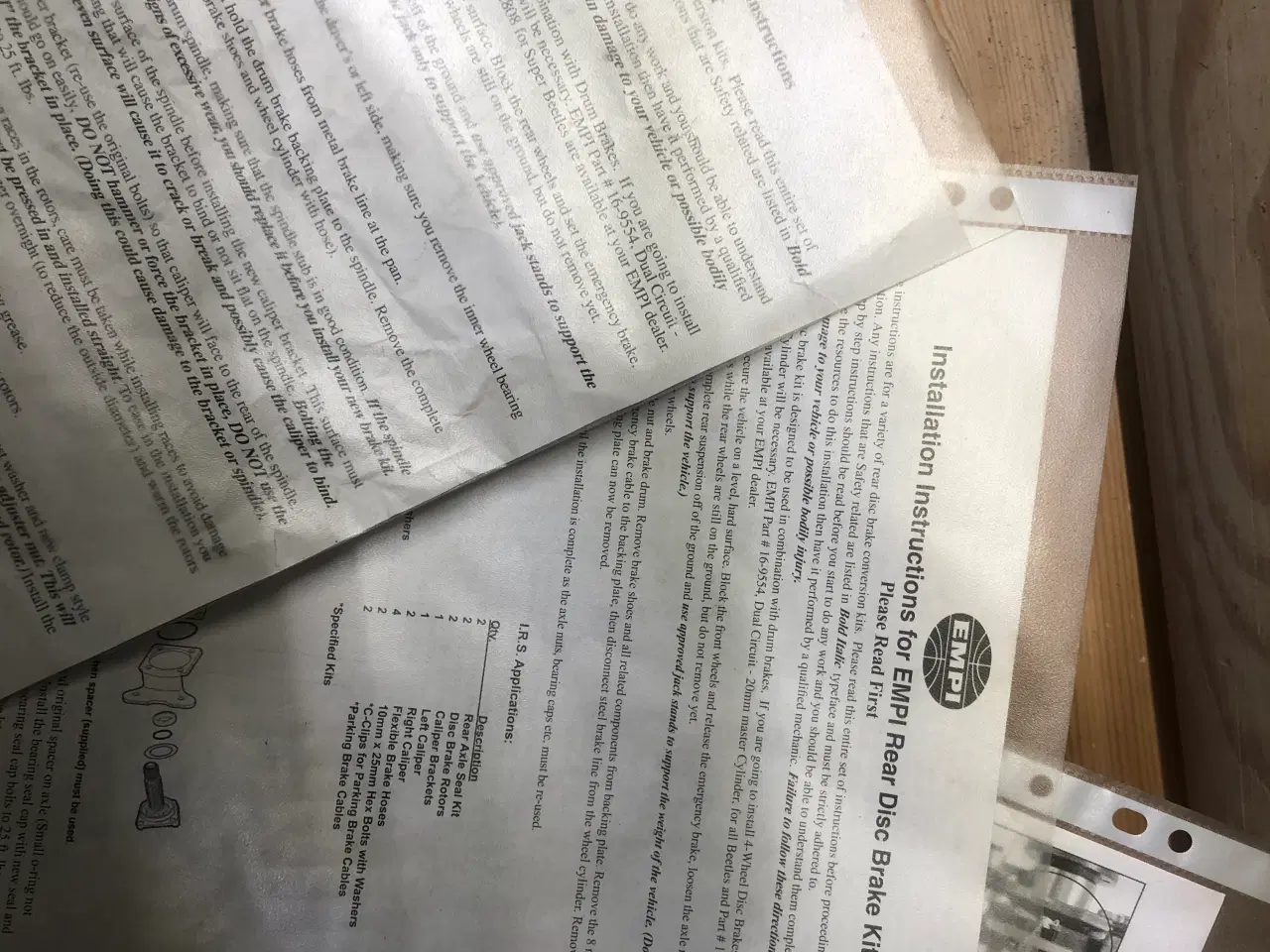Billede 3 - Vw bobbel 53-65 Skivebremse sæt 