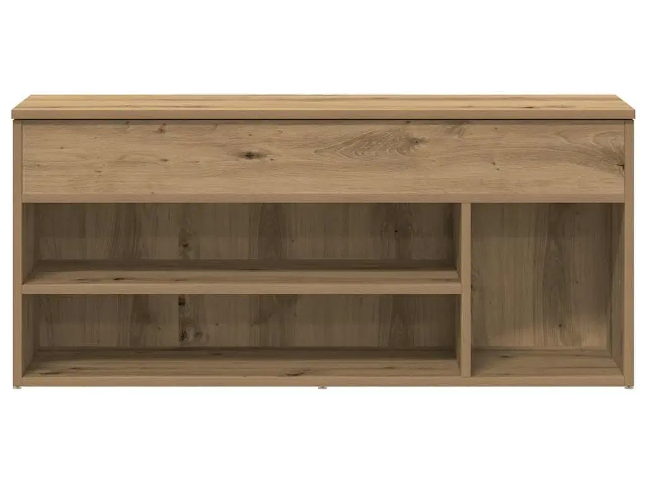 Billede 4 - Skobænk 102x30,5x45 cm konstrueret træ kunsteg