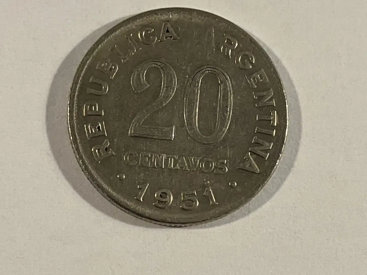 Billede 1 - 20 Centavos 1951 Argentina
