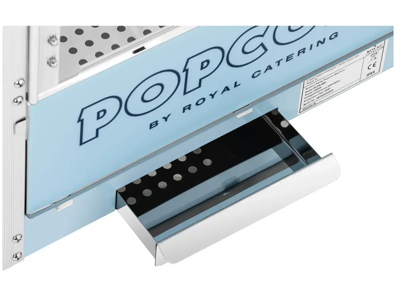 Billede 7 - Popcornmaskine 88 L – 1600 W – blå 56 x 42 x 77 cm