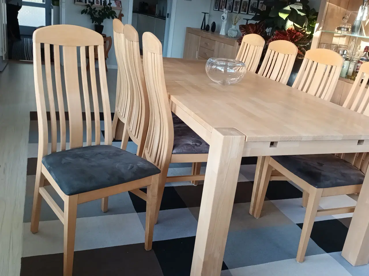 Billede 4 - Spisebordssæt massiv bøg