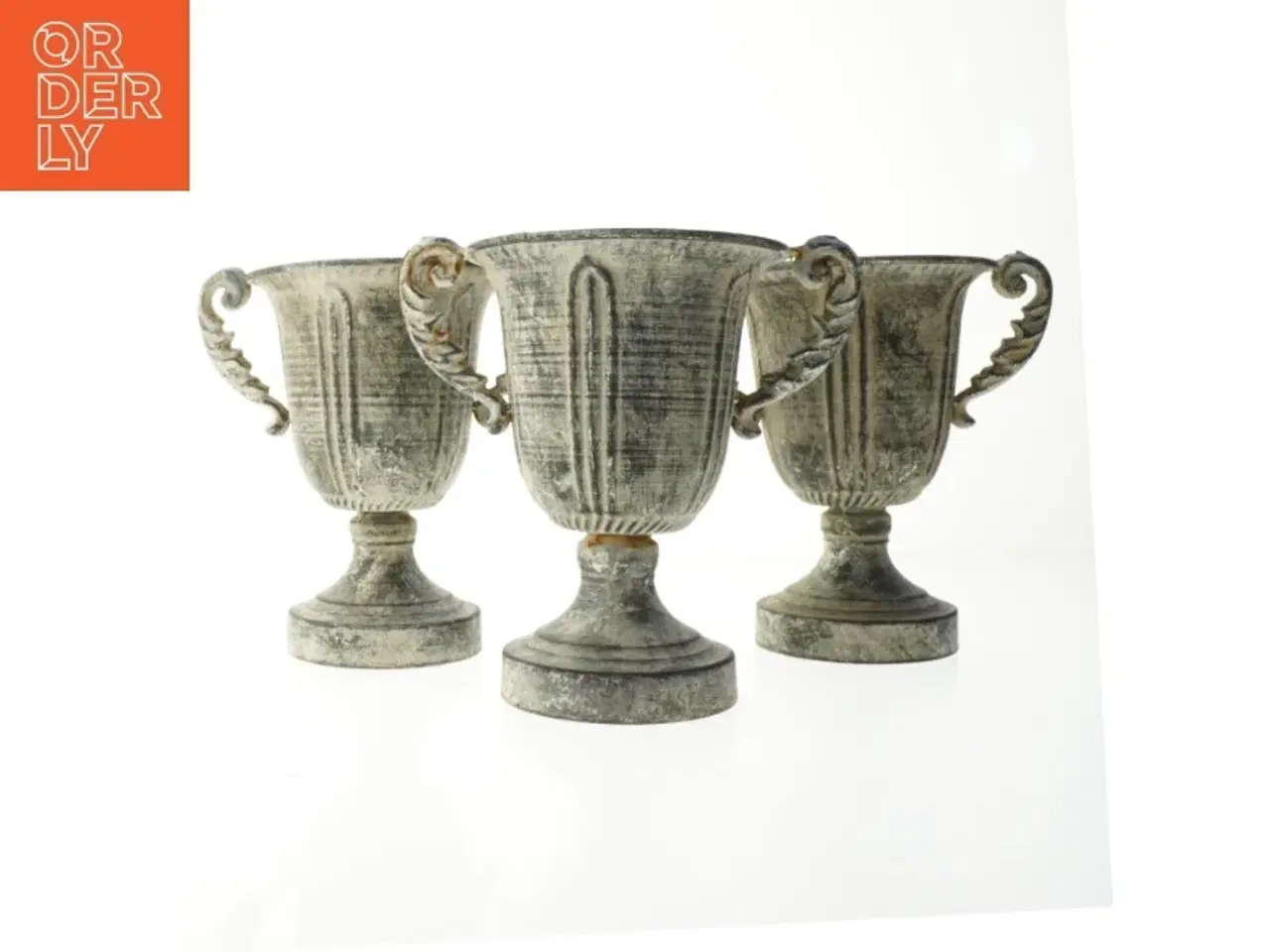 Billede 1 - 3 Antikke store trofævaser (str. 23 cm)