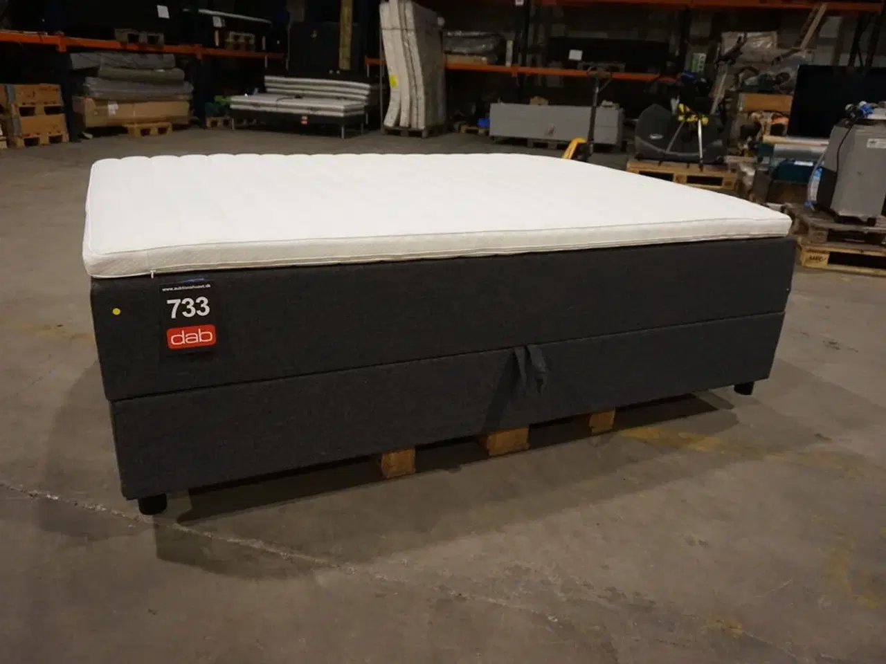 Billede 3 - Nordisk Fjer B110 seng med opbevaring 140x200 cm Antracit