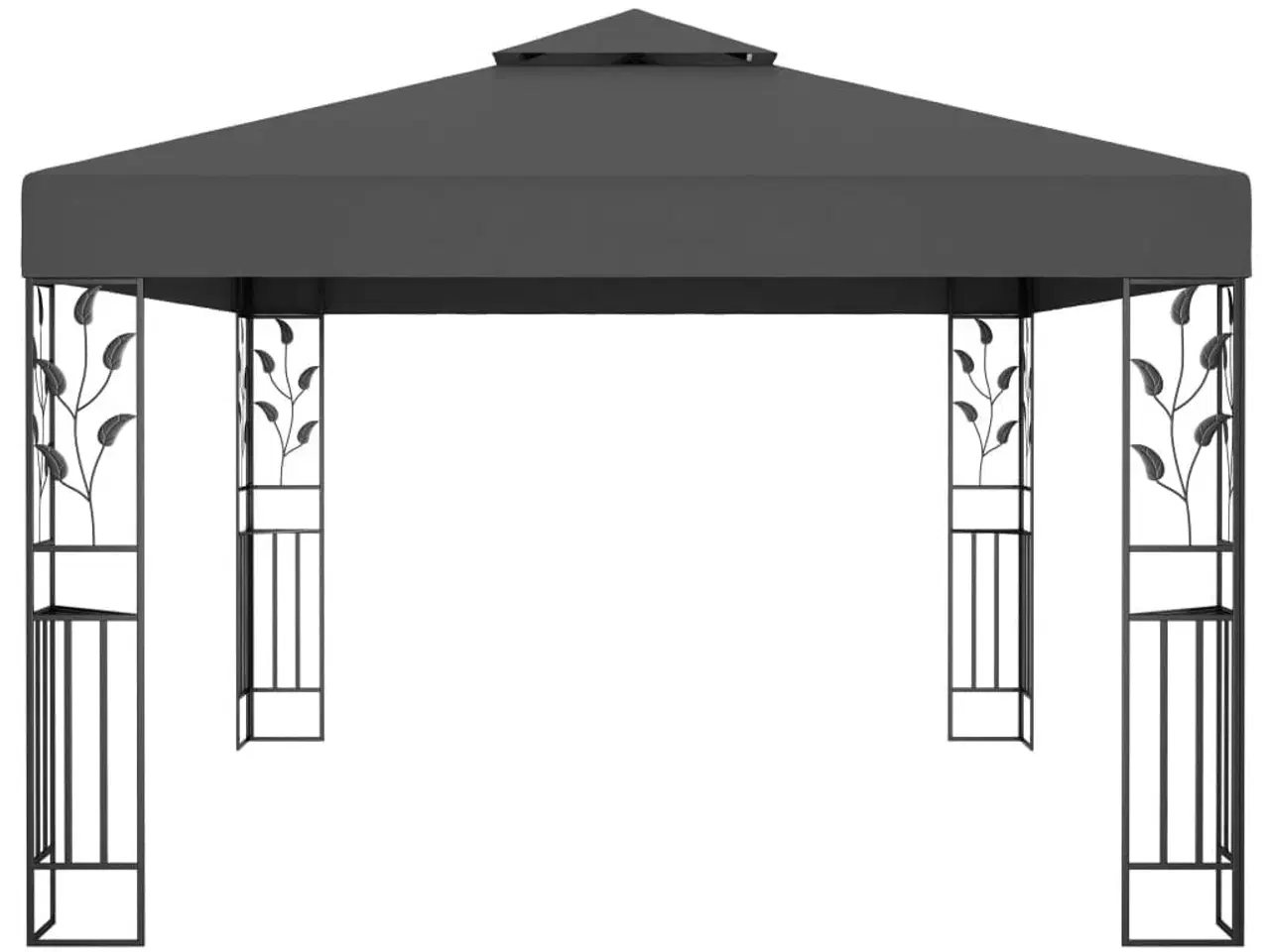 Billede 3 - Pavillon med dobbelttag 3x4 m antracitgrå