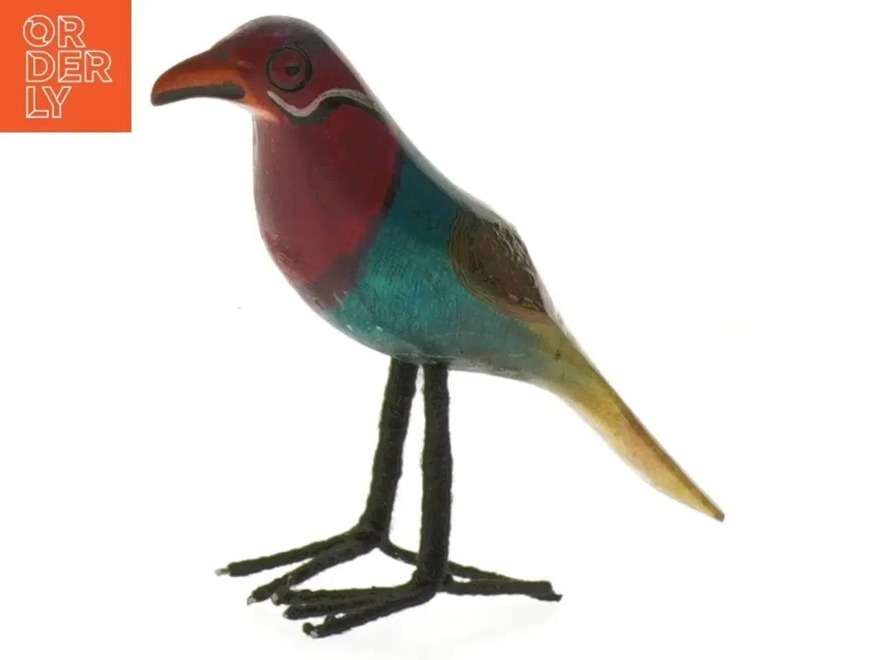 Billede 4 - Kenyanske dekorative fuglefigurer (str. 12 cm)