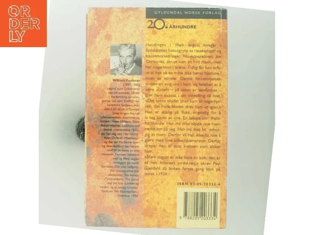 Billede 3 - Mørk August af William Faulkner (Bog)