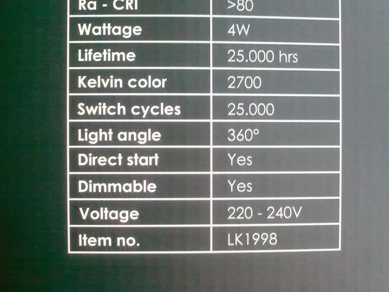 Billede 12 - Opaline kugle bordlampe BRUGSKLAR