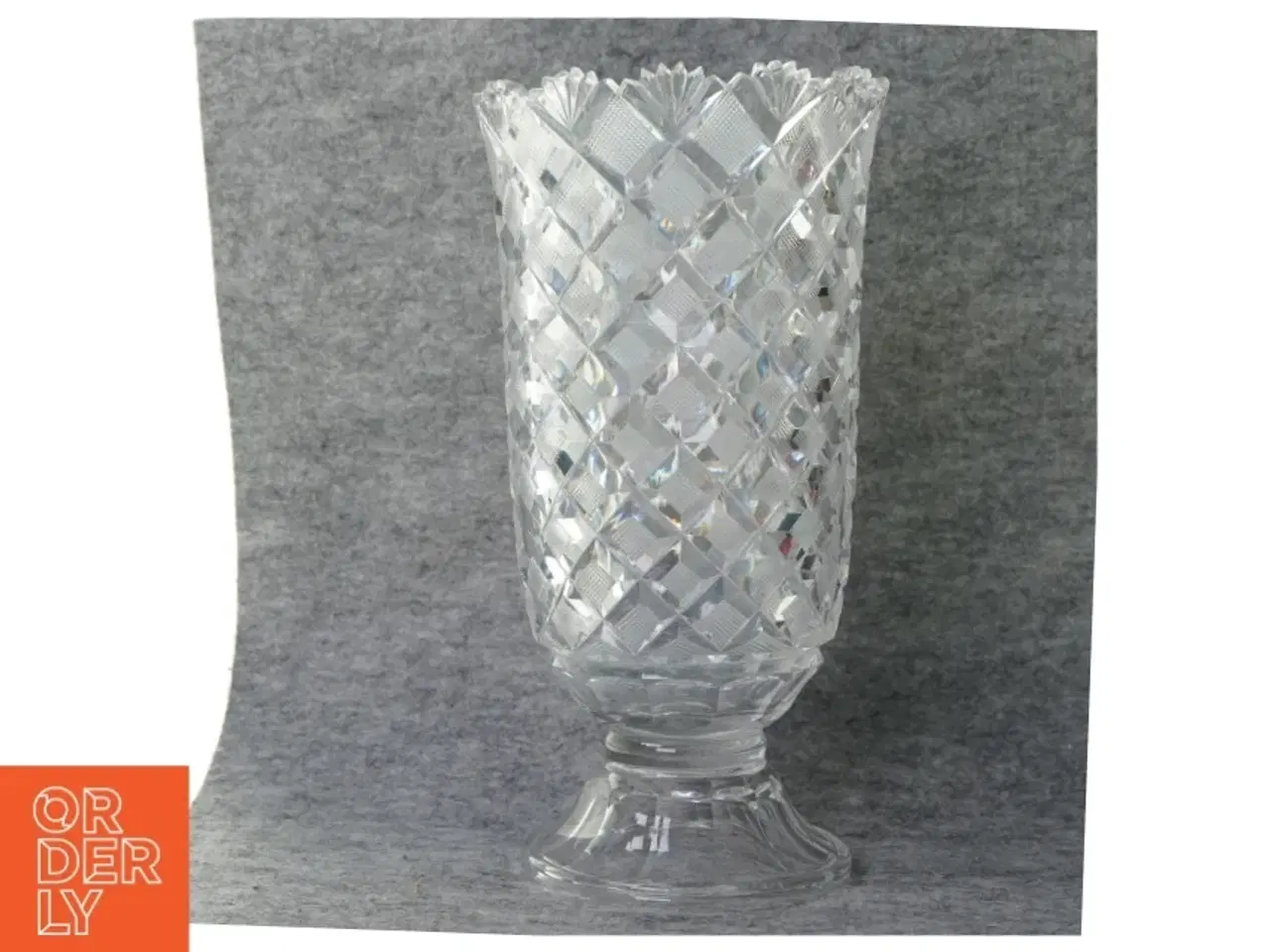 Billede 3 - Vase i krystal (str. 27 x 11 x 14 cm)