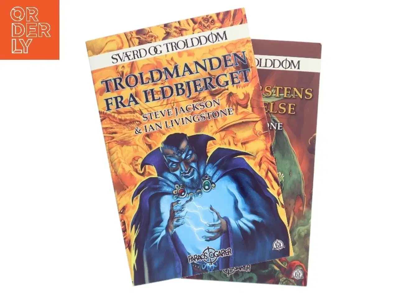 Billede 1 - Troldmanden fra Ildbjerget & Dæmonfyrstens Forbandelse (Ved Andreas Mernøe) af Steve Jackson (Bog)