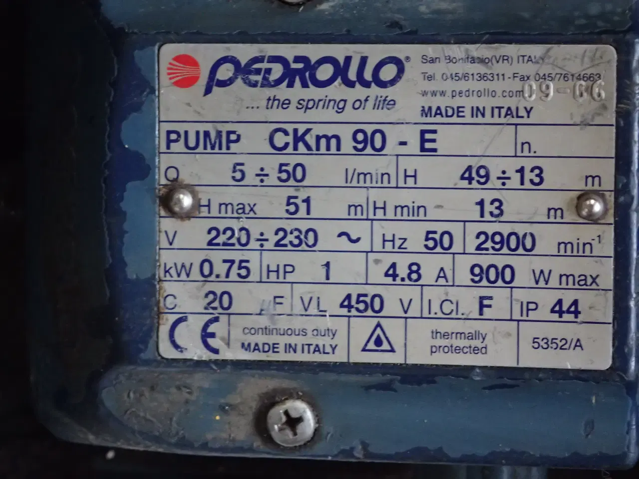 Billede 4 - Diesel/Fyringsolie pumpe selvansugende med filter.