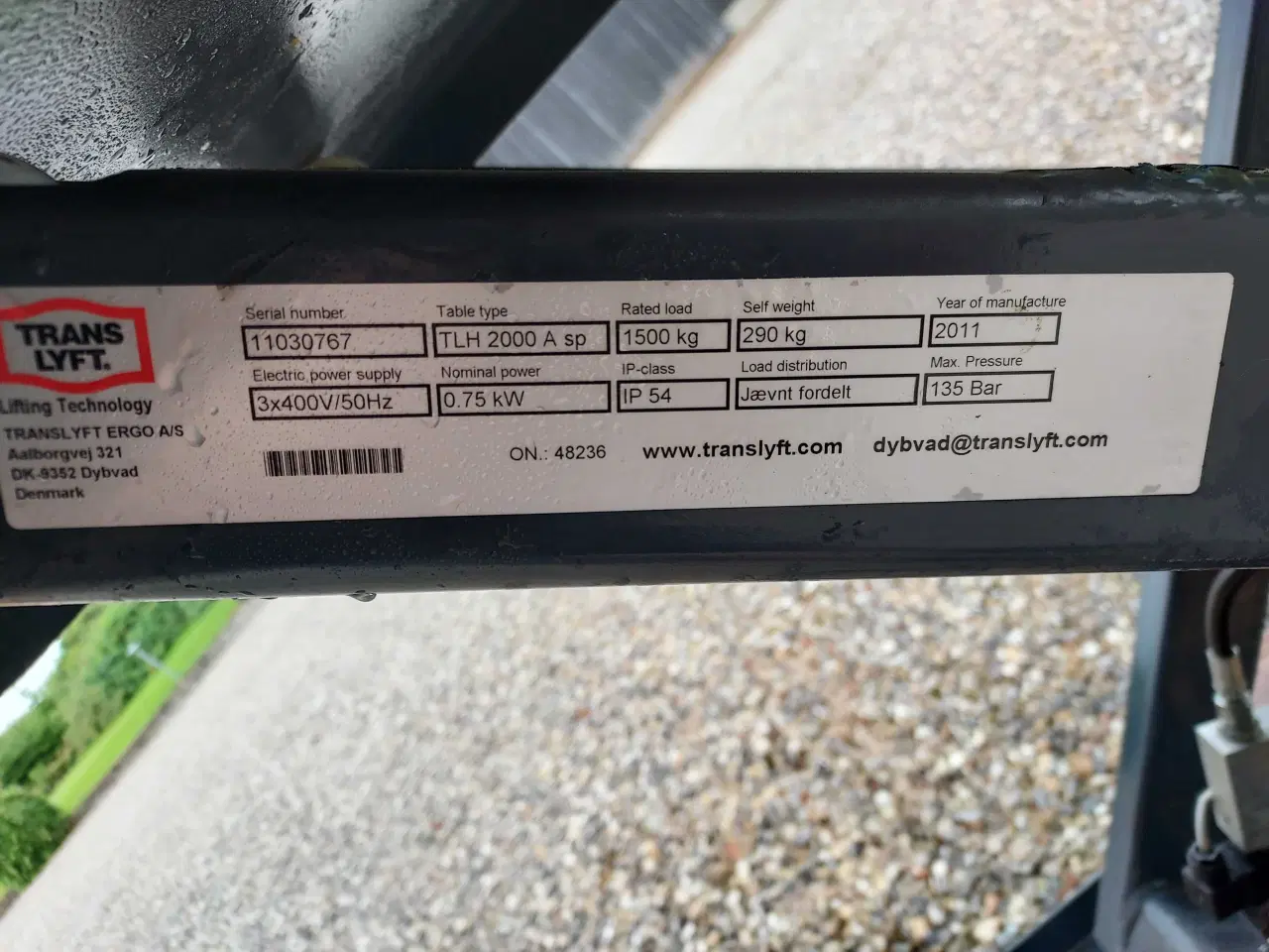 Billede 4 - Translyft 1500kg løftebord 